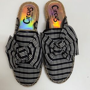 NWOT Circus by Sam Edelman Black and White Striped Women's Shoes